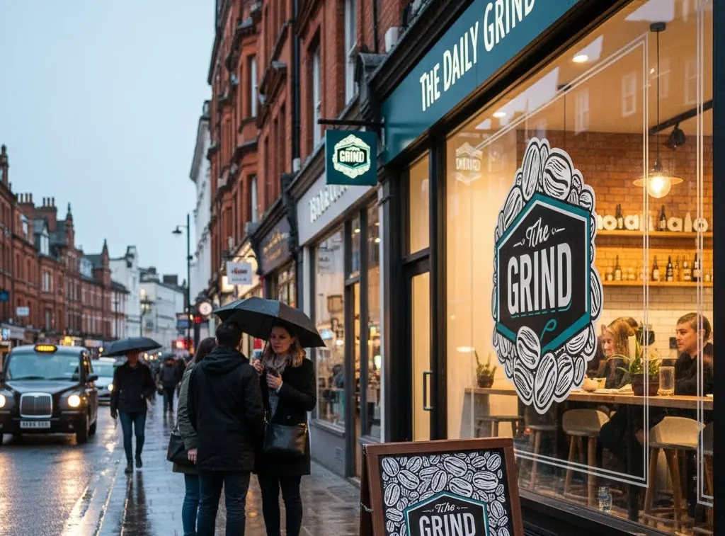Window graphics on a shopfront