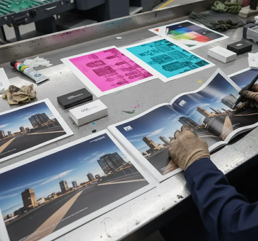 Printed sheets and colour samples