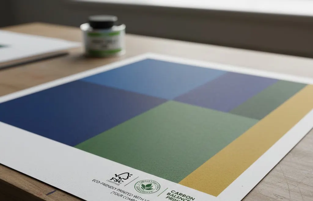 Print specialist checking a litho proof