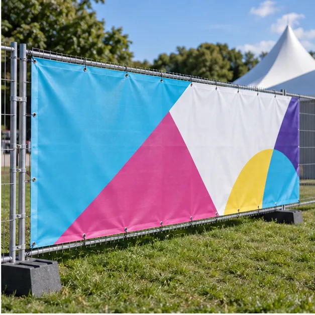 Print planning image for banner artwork that works at a distance